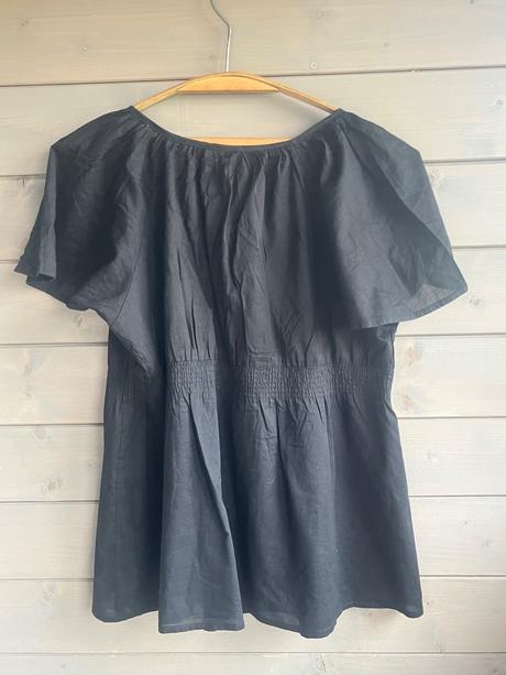 Čierna jemná boho blúzka/top h&m, h&m,44