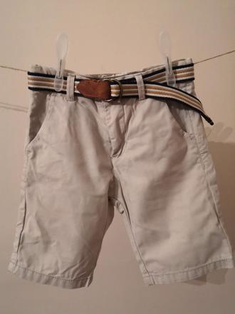 Šortky s opaskom, h&m,104