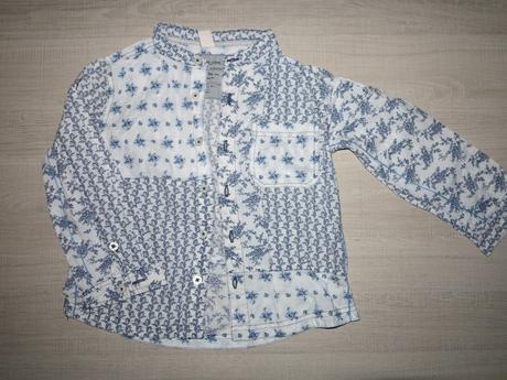 Košielka bielo-modrá s kvetinkami, monsoon,116