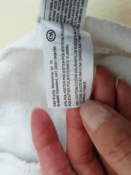 Darujem - dievčenská biela mikina., h&m,152