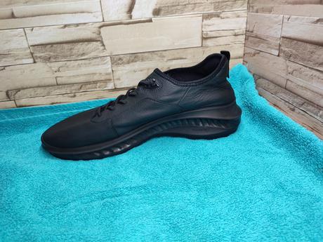 Ecco 44 - pánske kožené čierne topánky, ecco,44