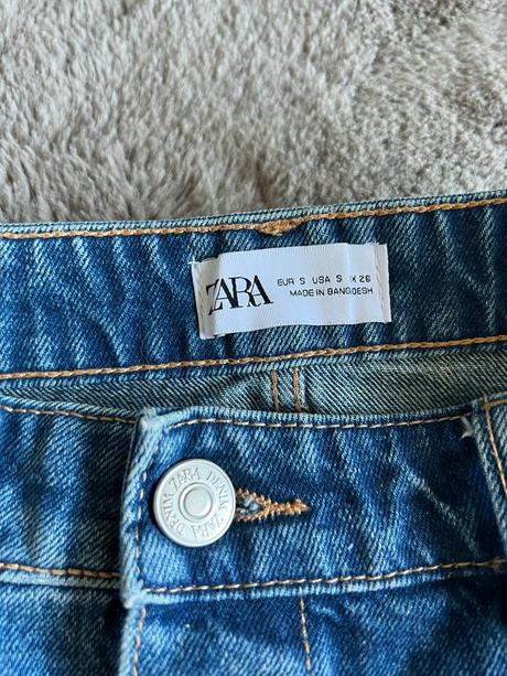 Rifľová sukňa zn. zara, zara,s