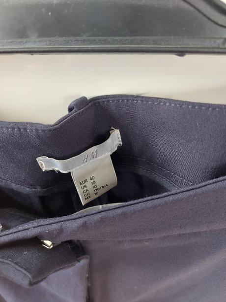 Kostýmové nohavice - slim, h&m,40