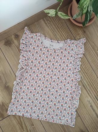 Tričko s volánikom, c&a,140