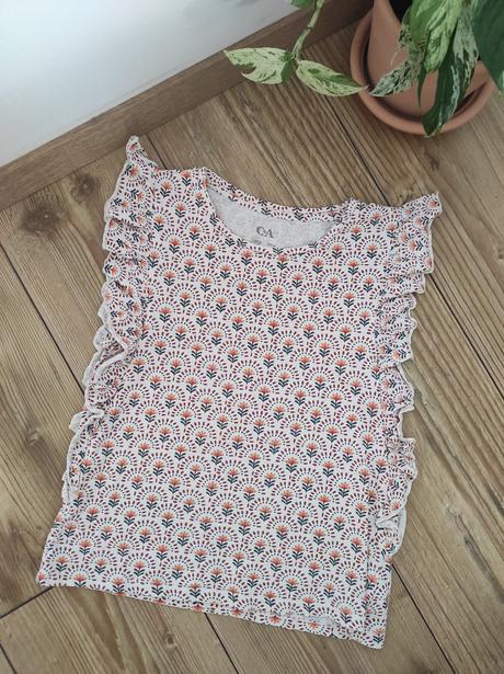 Tričko s volánikom, c&a,140