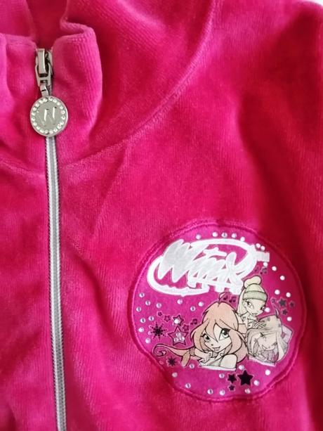 Semišová mikinka winx 116/122, 122