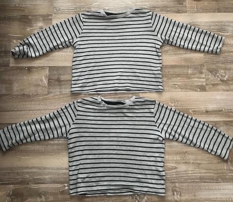 2ks tričká/nátelník dlhý rukáv veľ.86/92, f&f,92