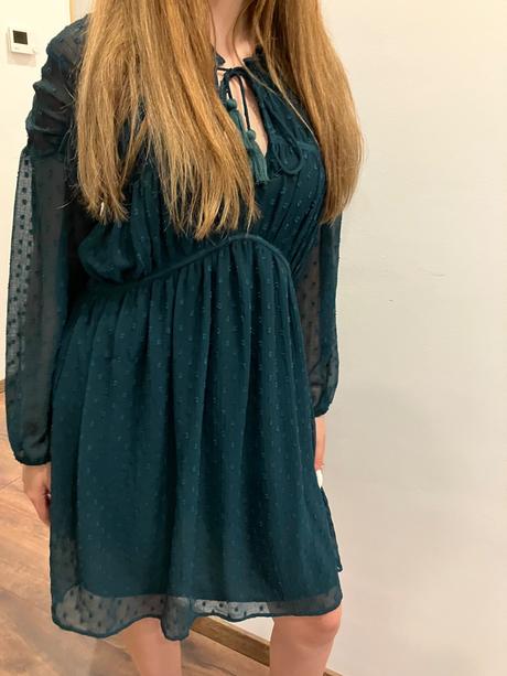Zelené krásne šaty, zara,s