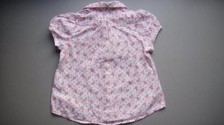 Blúzka biela s kvetinkami hm, h&m,86