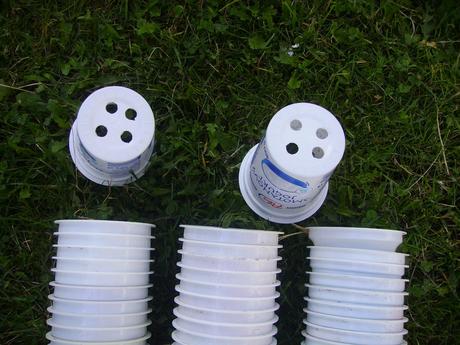 Tégliky / kelímky / kvetináče na priesady 400 ml, 