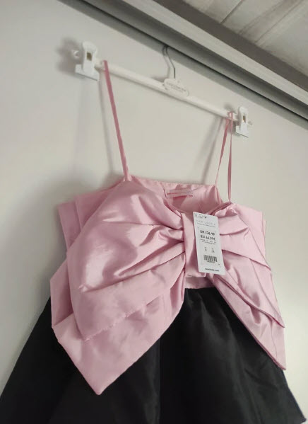 Nádherné šaty s mašľou značky new look, pc 47 eur, new look,s