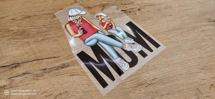 Nažehľovacia nálepka - mom - 17x25 cm, 