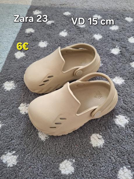 Gumene slapky typu "kroksy", zara,23