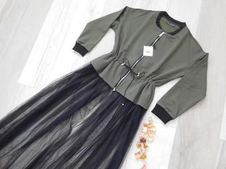 Mikinky bavlnené s tilovou suknicou s/m nová, 36