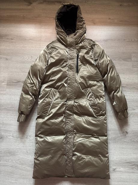 Dámska lesklá zimná bunda, m