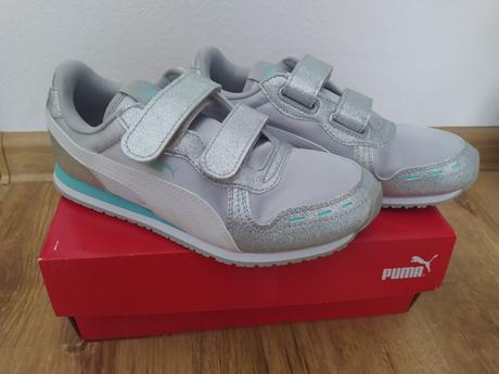 Strieborné tenisky, puma,35