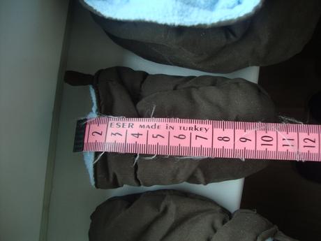 Tmavohnedá kombinéza/overal s modrým futrom, 62