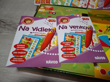 Vzdelavacia hra na vidieku s kuzelnym perom, 