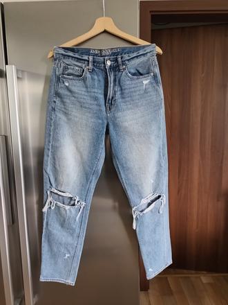 American eagle mom jeans vys.pás s-m, american eagle,m
