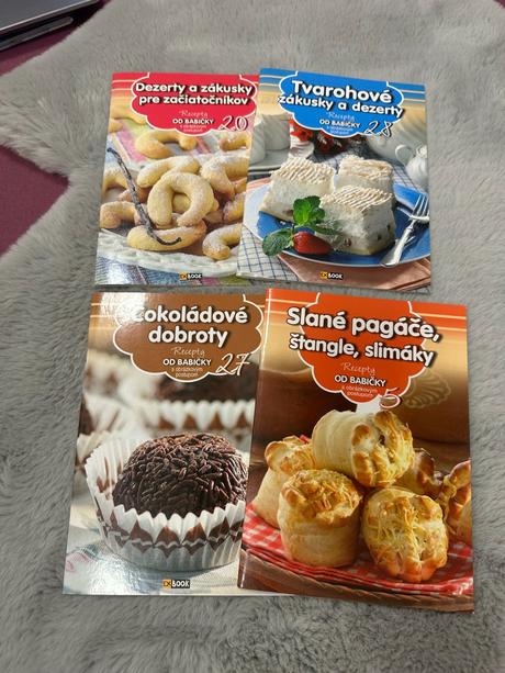 Kuchárske knižočky 4ks,