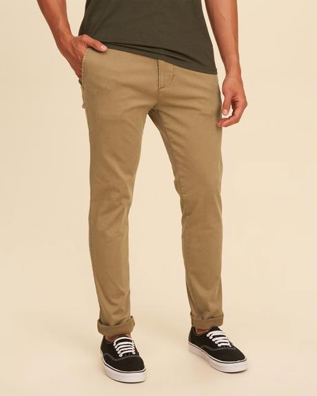 Elasticke nohavice - chinos hollister v.w38 xl/xxl, abercrombie&fitch,38 / xl