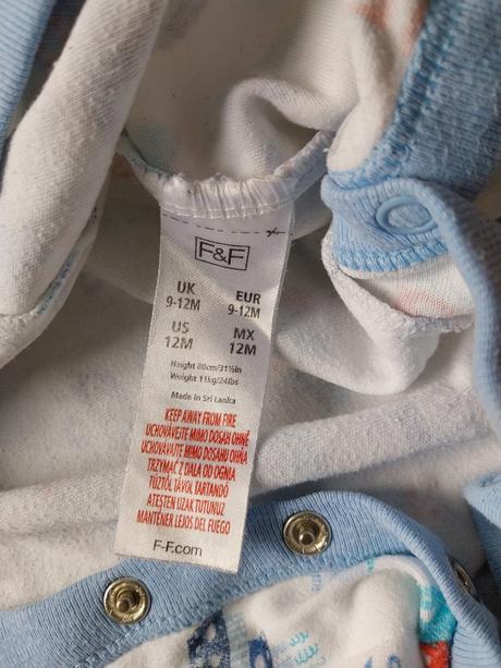 Pyžamko overal, f&f,86