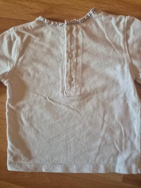 Biele tričko, mamas & papas,80