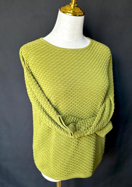 Bavlnený pulóver v trávičkovej zelenej, tom tailor,m