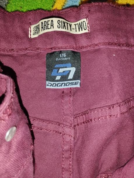 Bordoveé nohavice, dognose,176