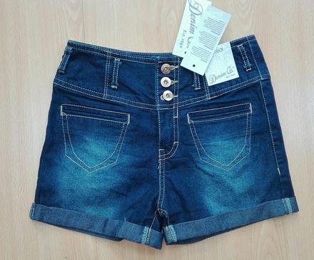 Trendy riflove sortky s visackami , denim co,140
