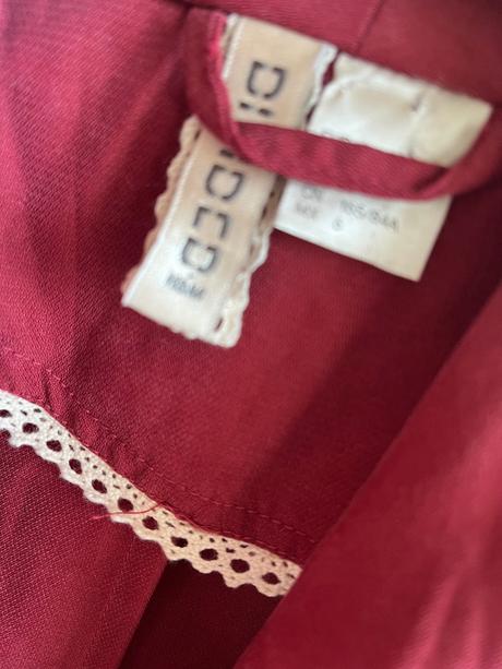 H&m divided burgundy lyocell plášť vel.36/s, h&m,s