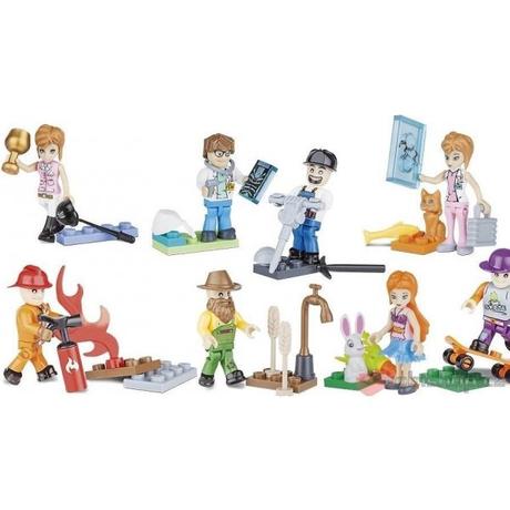 Cobi figúrky zverolekárka jazdkyňa hasič stavbár,