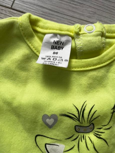 Volánove tričko s rozkošným psikom, new baby,86