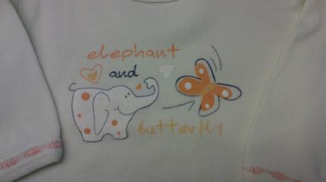 Slabo zelenkave bodynko zo slonikom, 56