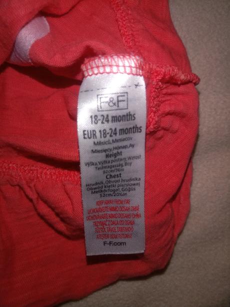 Krasne tricko, tunika s volanikom, f&f,92