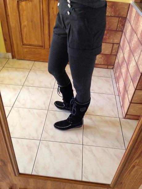 Kvalitné kraťasy k čižmám oblečené 1x, atmosphere,s