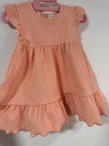 Letné šaty pre dievčatko, nutmeg,80