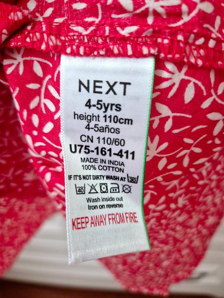 Dievčenské next šaty, next,110