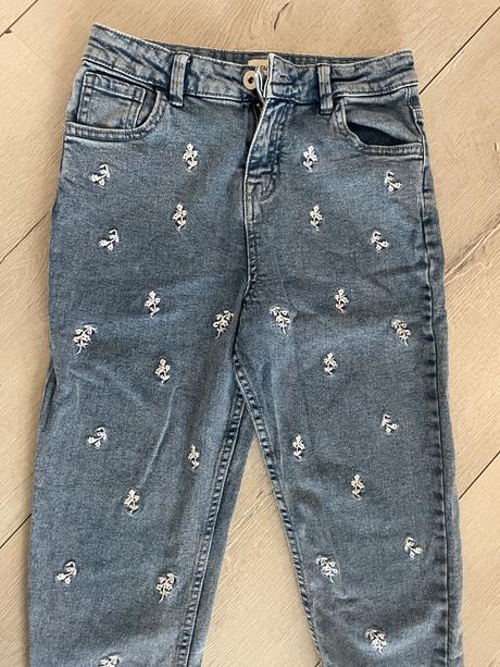 Vyšívané rifle kvetinkove 10-11r, f&f,146