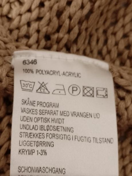 Dámsky acrylový hnedý pulóver, womens, l/xl, xl