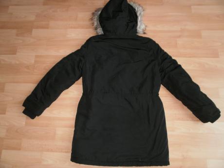 Hrubo vatovaná zimná parka - 1x oblečená, h&m,xs