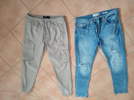 Pánske, chlapčenské rifle,nohavice zn.puul&bear, 40