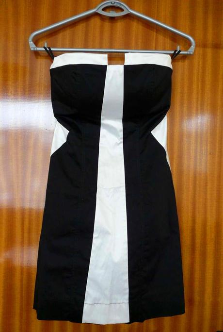 Luxusné čierne-biele šatičky, veľ. 38/m, 38