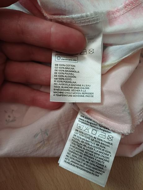 2x nové bavlnené šaty v.74/ 6-9mesiacov, h&m,74