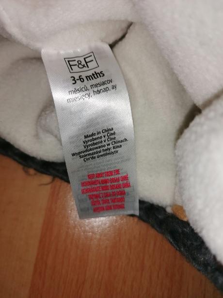Zimná čiapka 3-6m, f&f,44