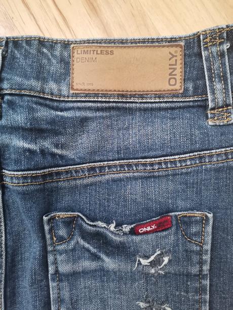 Riflová sukňa, only,38