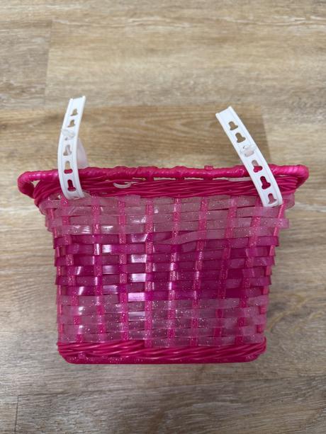 Kvietkovaný košík na bicykel, odrážadlo,