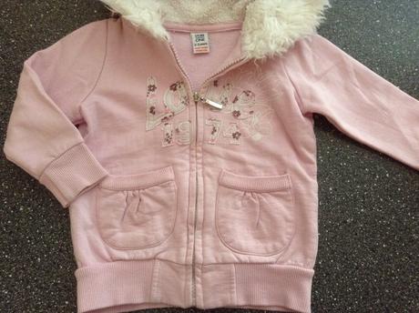 Ružová mikinka s kapuckou, 2-3r., 98