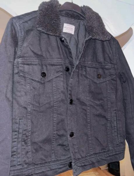 Vatovaná riflová bunda s/m, mango,s