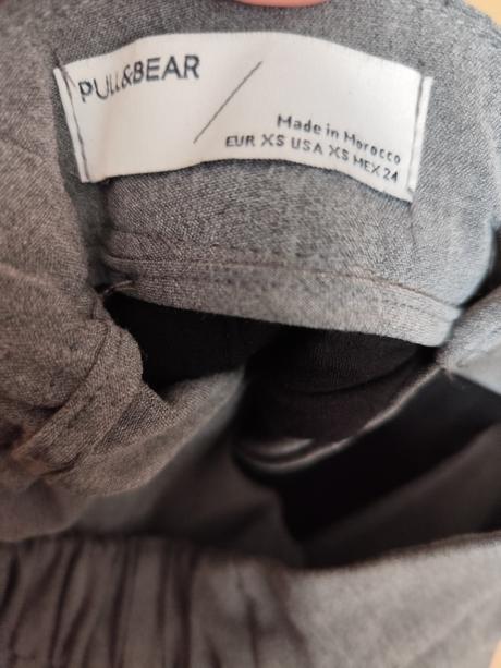 Šedé nohavice, pull&bear,xs